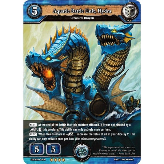 Image for Aquatic Battle Unit, Hydra (DB-BT01/050) (BP01) - Dragoborne