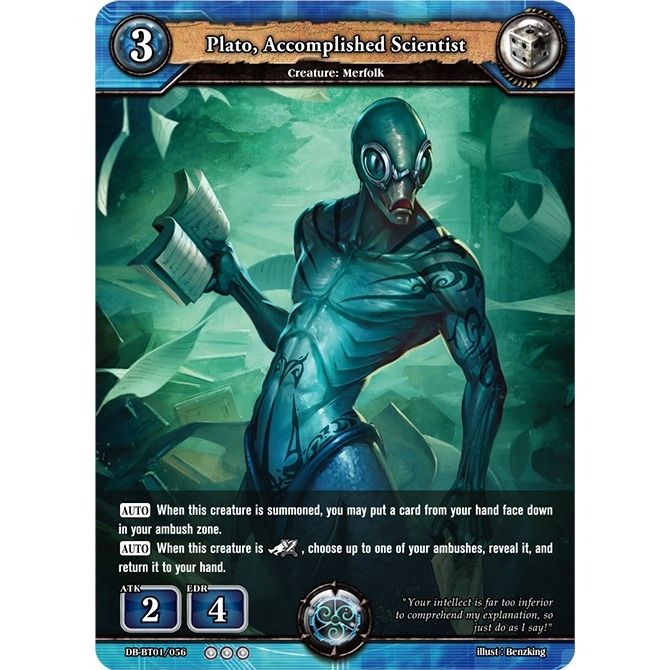 Image for Plato, Accomplished Scientist (DB-BT01/056) (BP01) - Dragoborne