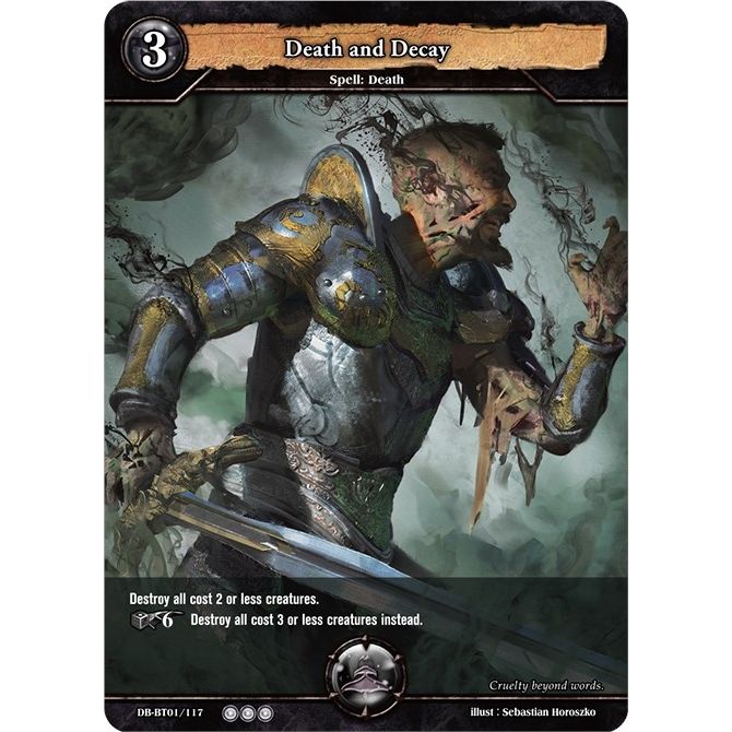 Image for Death and Decay (DB-BT01/117) (BP01) - Dragoborne