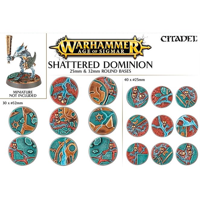 Image for Warhammer: Age of Sigmar - Shattered Dominion 65mm & 40mm Round Bases - Warhammer Box Sets