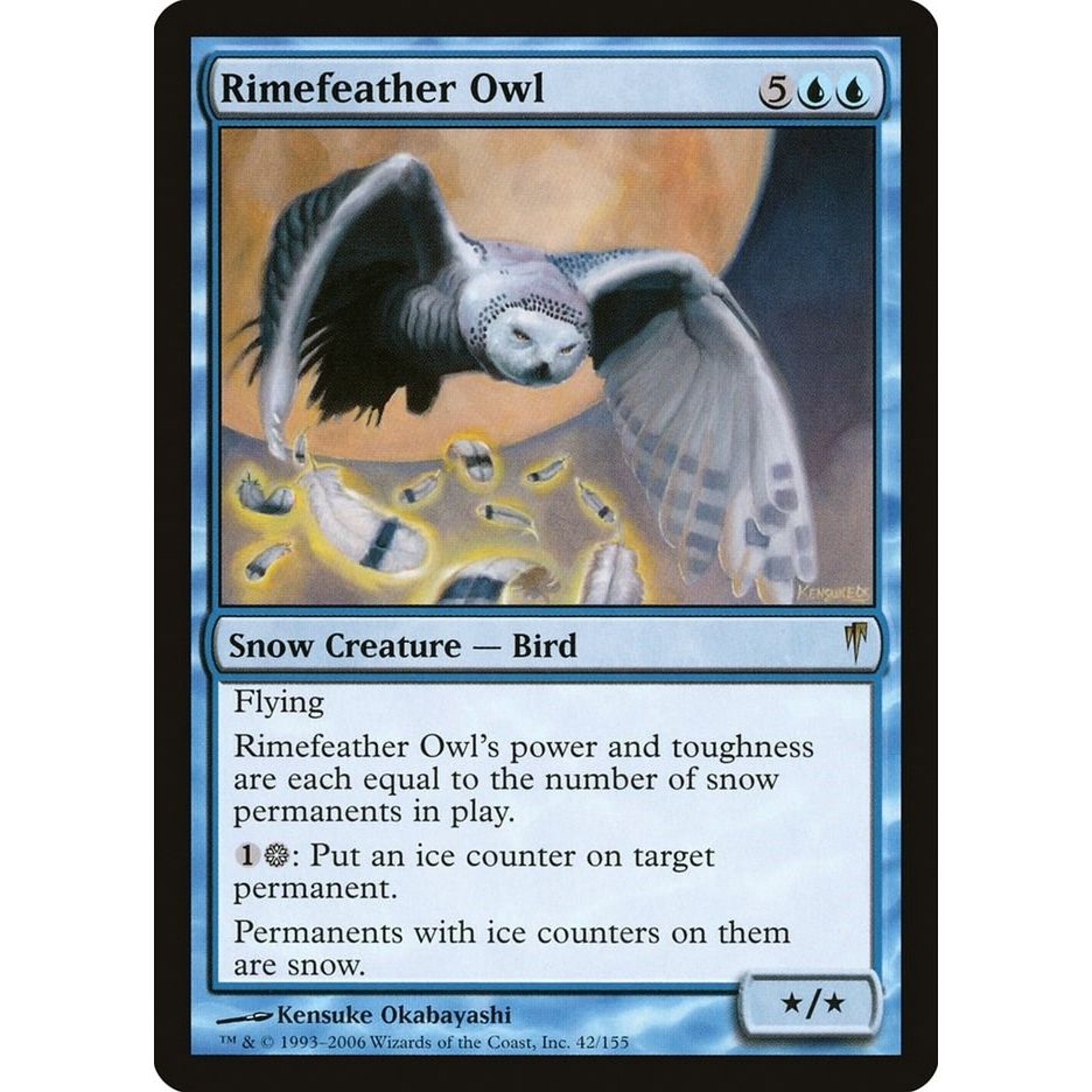 Image for Rimefeather Owl (42) (CSP) - Magic: The Gathering