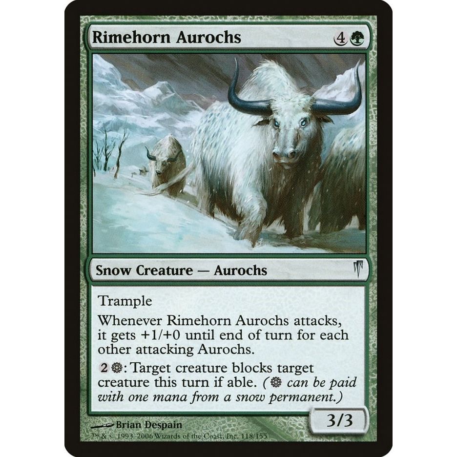 Image for Rimehorn Aurochs (118) (CSP) - Magic: The Gathering