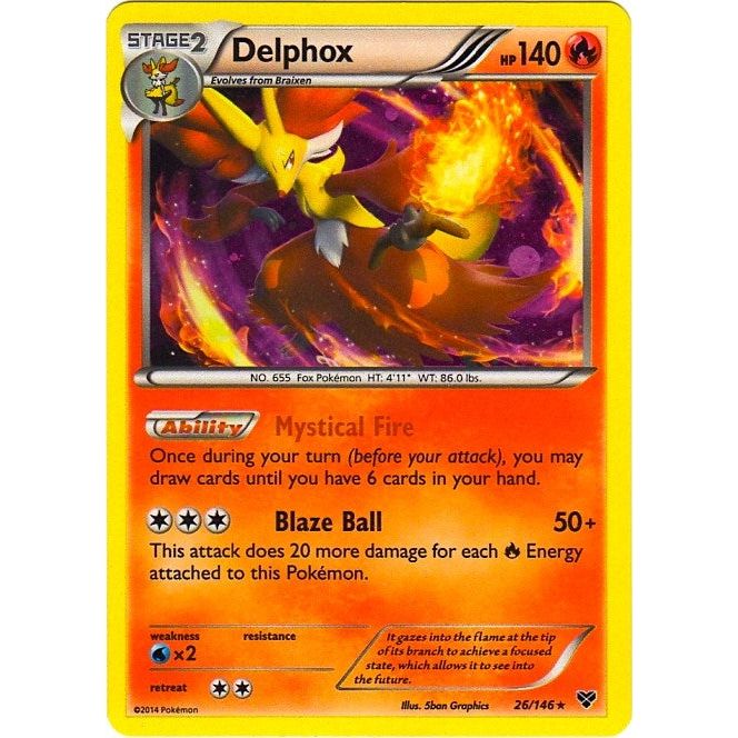 Image for Delphox - 26/146 (Cosmos Holo) (026/146) (BLE) - Pokemon