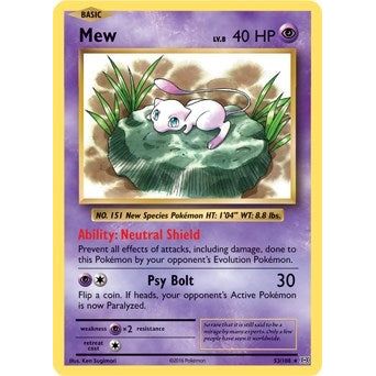 Image for Mew - 53/108 (XY Evolutions) (053/108) (PR) - Pokemon