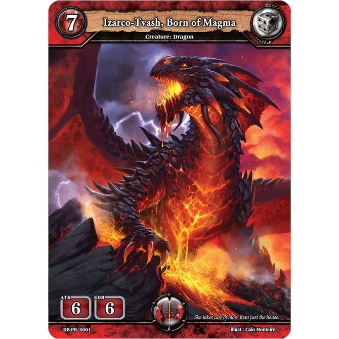 Image for Izarco-Tvash, Born of Magma (DB-PR/0001) (PR) - Dragoborne