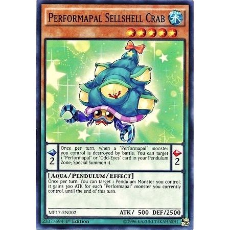 Image for Performapal Sellshell Crab (MP17-EN002) (MP17) - YuGiOh