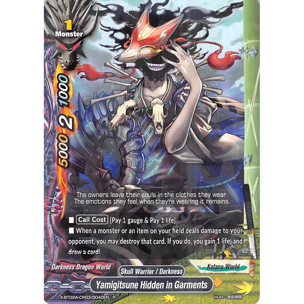 Image for Yamigitsune Hidden in Garments (X-BT02A-CP03/0040EN) (X-BT02A) - Future Card BuddyFight