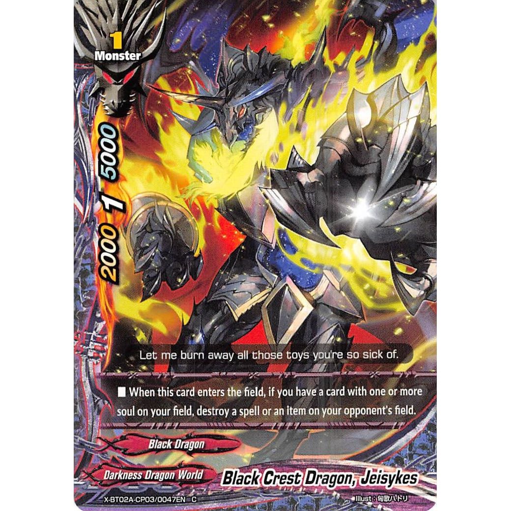 Image for Black Crest Dragon, Jeisykes (X-BT02A-CP03/0047EN) (X-BT02A) - Future Card BuddyFight