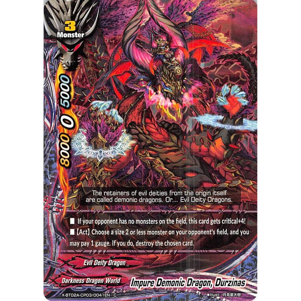 Image for Impure Demonic Dragon, Durzinas (X-BT02A-CP03/0041EN) (X-BT02A) - Future Card BuddyFight