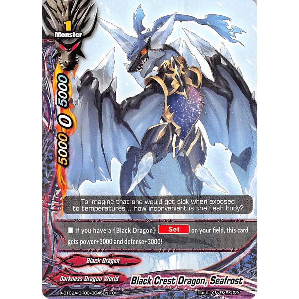 Image for Black Crest Dragon, Seafrost (X-BT02A-CP03/0045EN) (X-BT02A) - Future Card BuddyFight