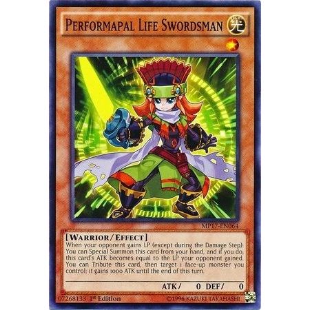 Image for Performapal Life Swordsman (MP17-EN064) (MP17) - YuGiOh