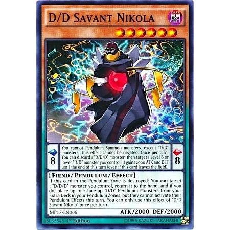 Image for D/D Savant Nikola (MP17-EN066) (MP17) - YuGiOh