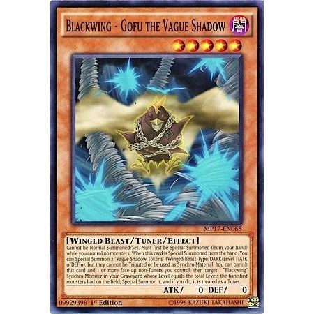 Image for Blackwing - Gofu the Vague Shadow (MP17-EN068) (MP17) - YuGiOh