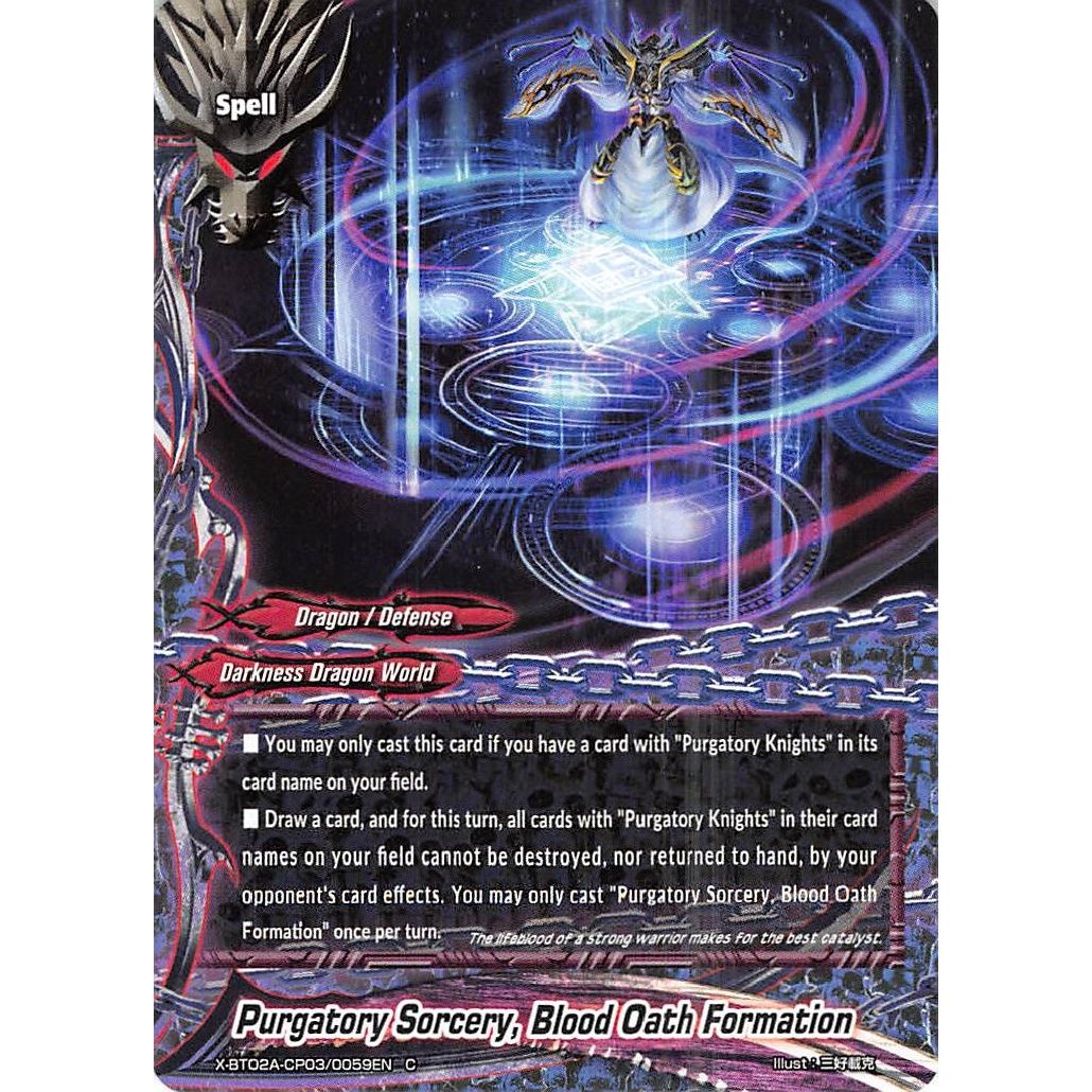 Image for Purgatory Sorcery, Blood Oath Formation (X-BT02A-CP03/0059EN) (X-BT02A) - Future Card BuddyFight