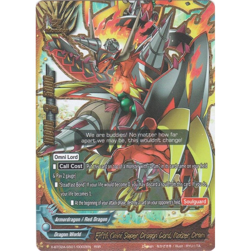 Image for Fifth Omni Super Dragon Lord, Kaizer Drum (X-BT02A-SS01/0002EN) (X-BT02A) - Future Card BuddyFight
