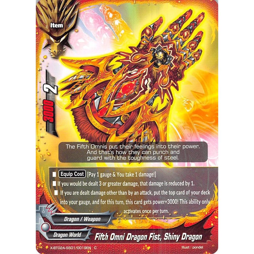 Image for Fifth Omni Dragon Fist, Shiny Dragon (X-BT02A-SS01/0019EN) (X-BT02A) - Future Card BuddyFight