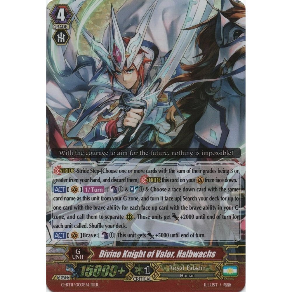 Image for Divine Knight of Valor, Halbwachs (G-BT11/003EN) (G-BT11) - Cardfight Vanguard