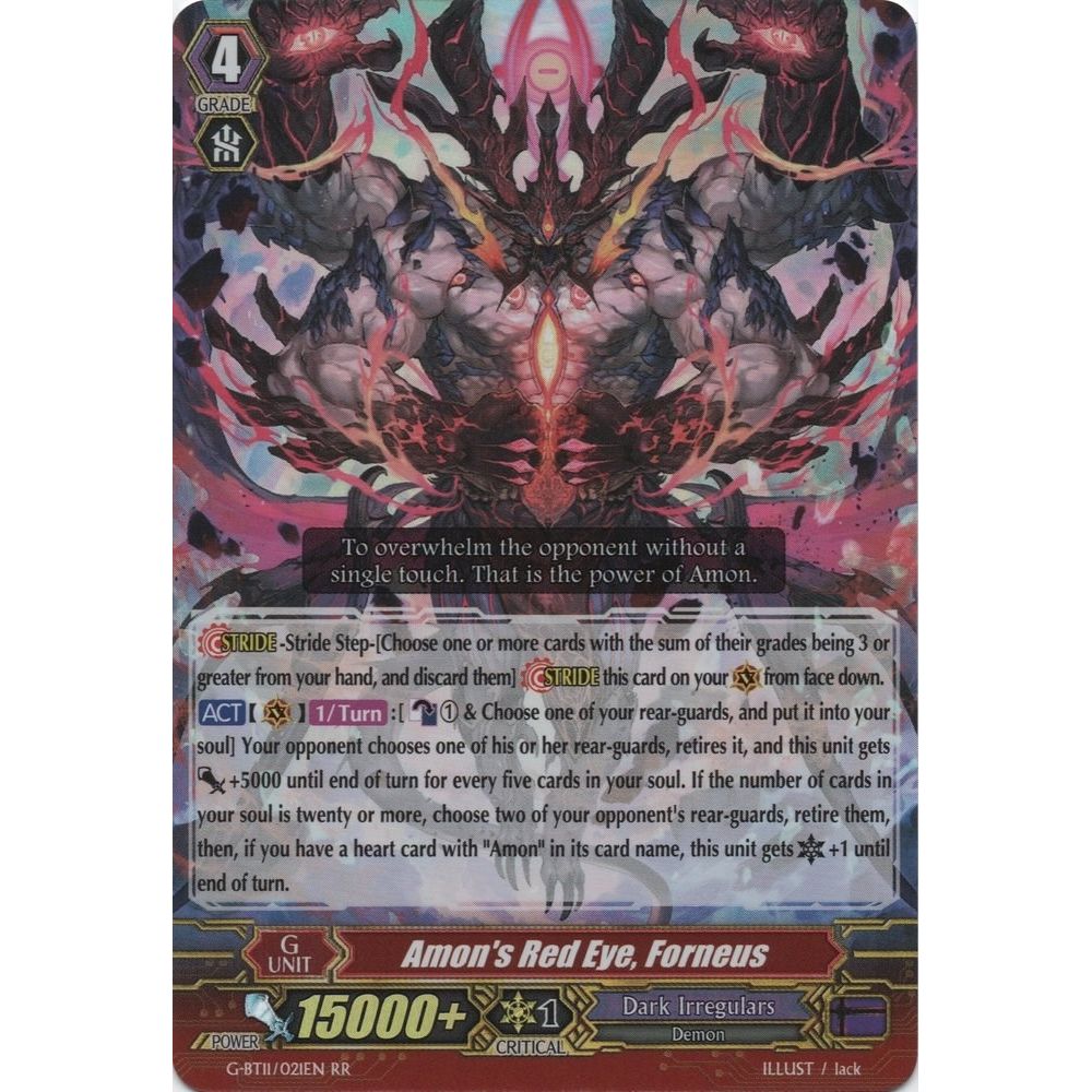 Image for Amon's Red Eye, Forneus (G-BT11/021EN) (G-BT11) - Cardfight Vanguard