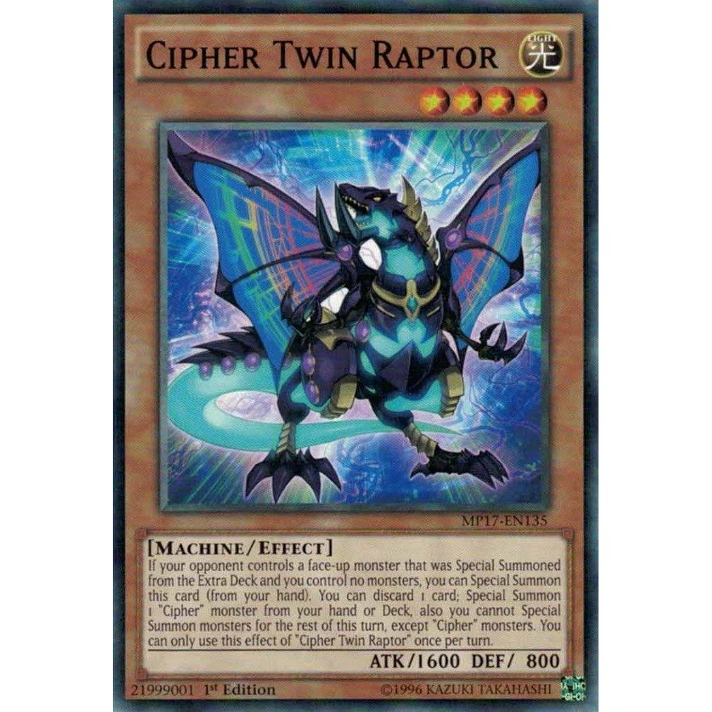 Image for Cipher Twin Raptor (MP17-EN135) (MP17) - YuGiOh