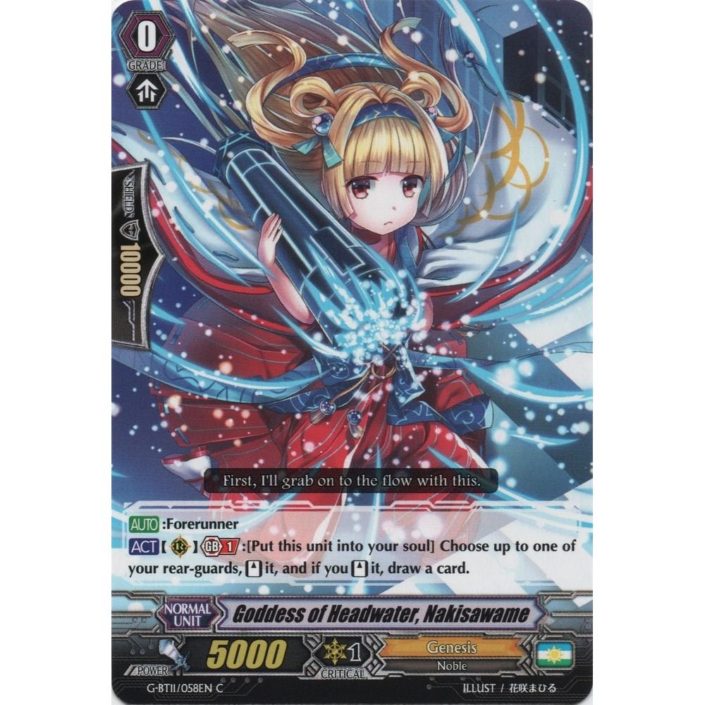 Image for Goddess of Headwater, Nakisawame (G-BT11/058EN) (G-BT11) - Cardfight Vanguard