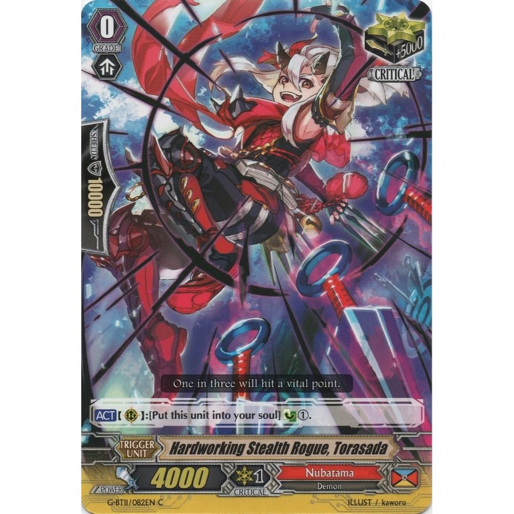 Image for Hardworking Stealth Rogue, Torasada (G-BT11/082EN) (G-BT11) - Cardfight Vanguard
