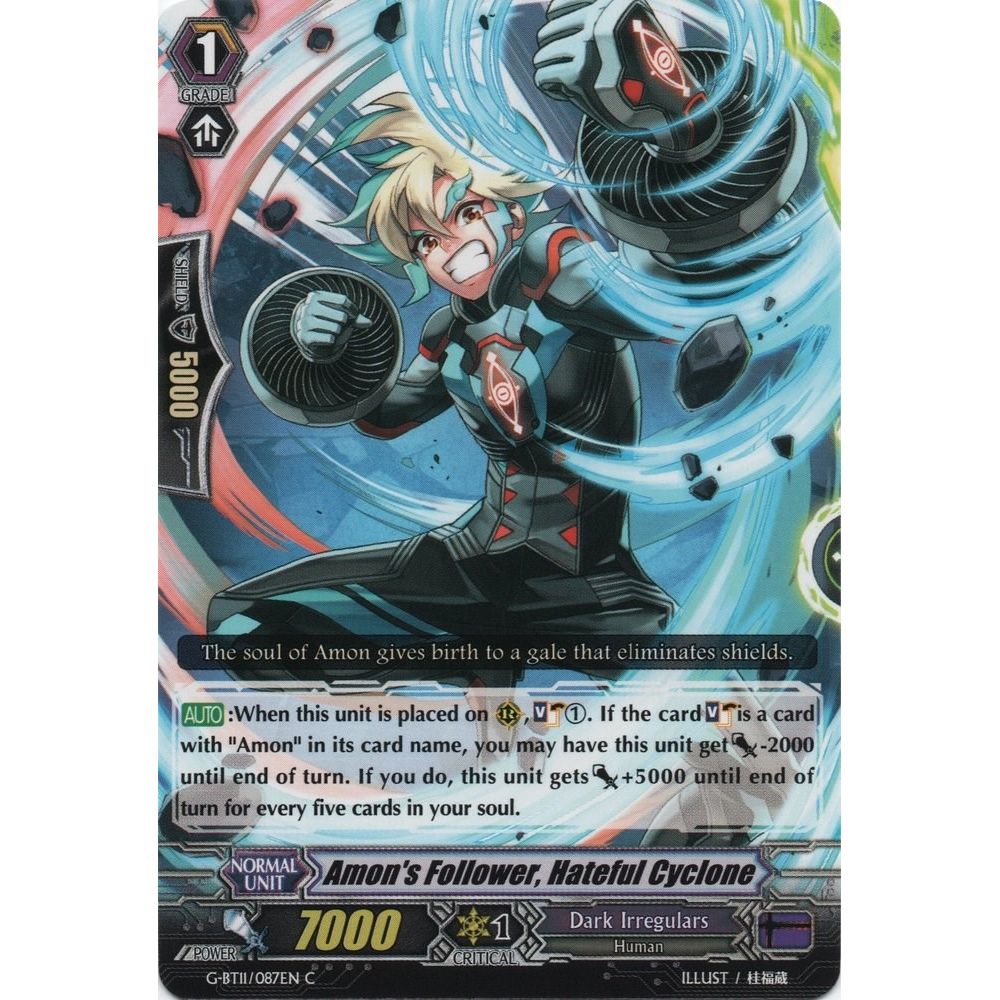 Image for Amon's Follower, Hateful Cyclone (G-BT11/087EN) (G-BT11) - Cardfight Vanguard
