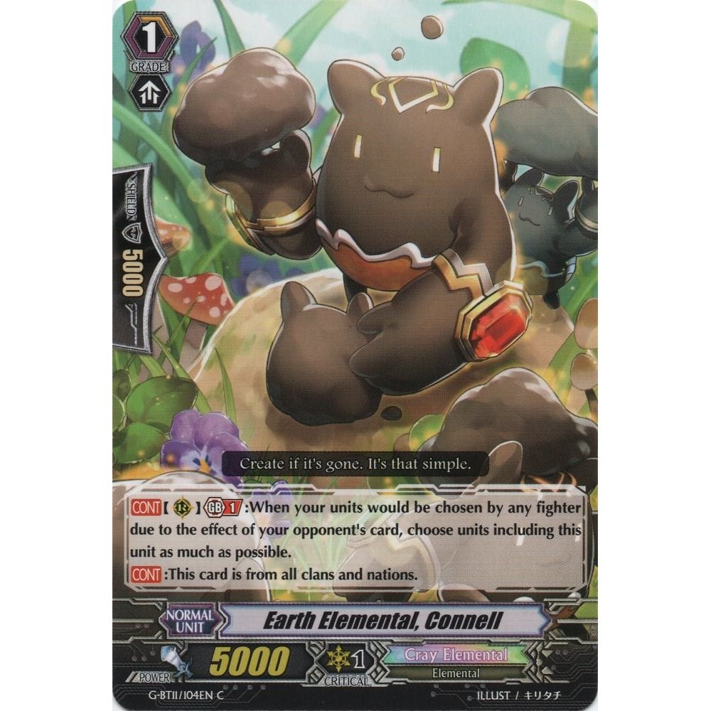 Image for Earth Elemental, Connell (G-BT11/104EN) (G-BT11) - Cardfight Vanguard