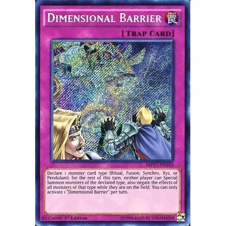 Image for Dimensional Barrier (MP17-EN163) (MP17) - YuGiOh