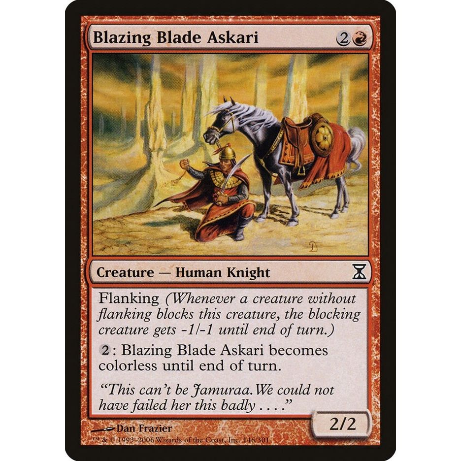 Image for Blazing Blade Askari (146) (TSP) - Magic: The Gathering