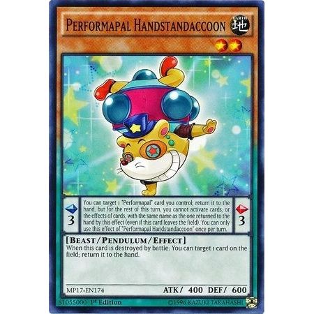 Image for Performapal Handstandaccoon (MP17-EN174) (MP17) - YuGiOh