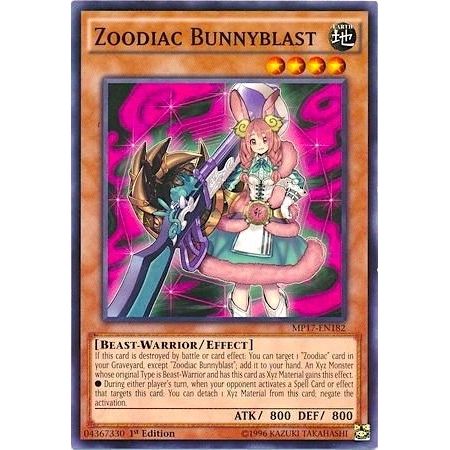 Image for Zoodiac Bunnyblast (MP17-EN182) (MP17) - YuGiOh