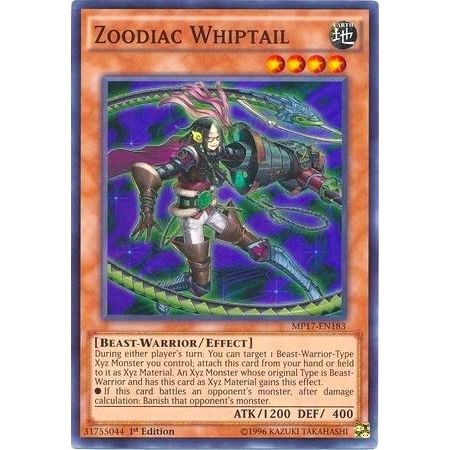 Image for Zoodiac Whiptail (MP17-EN183) (MP17) - YuGiOh