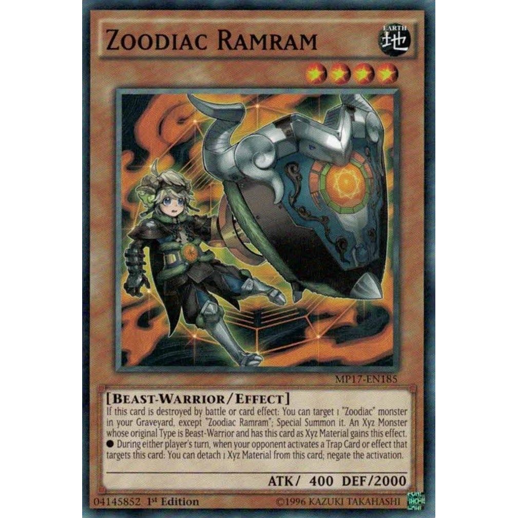 Image for Zoodiac Ramram (MP17-EN185) (MP17) - YuGiOh