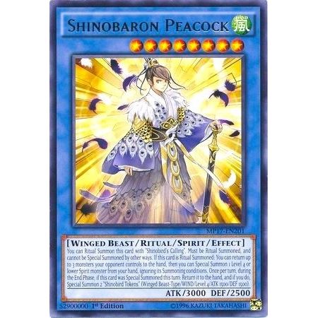 Image for Shinobaron Peacock (MP17-EN201) (MP17) - YuGiOh
