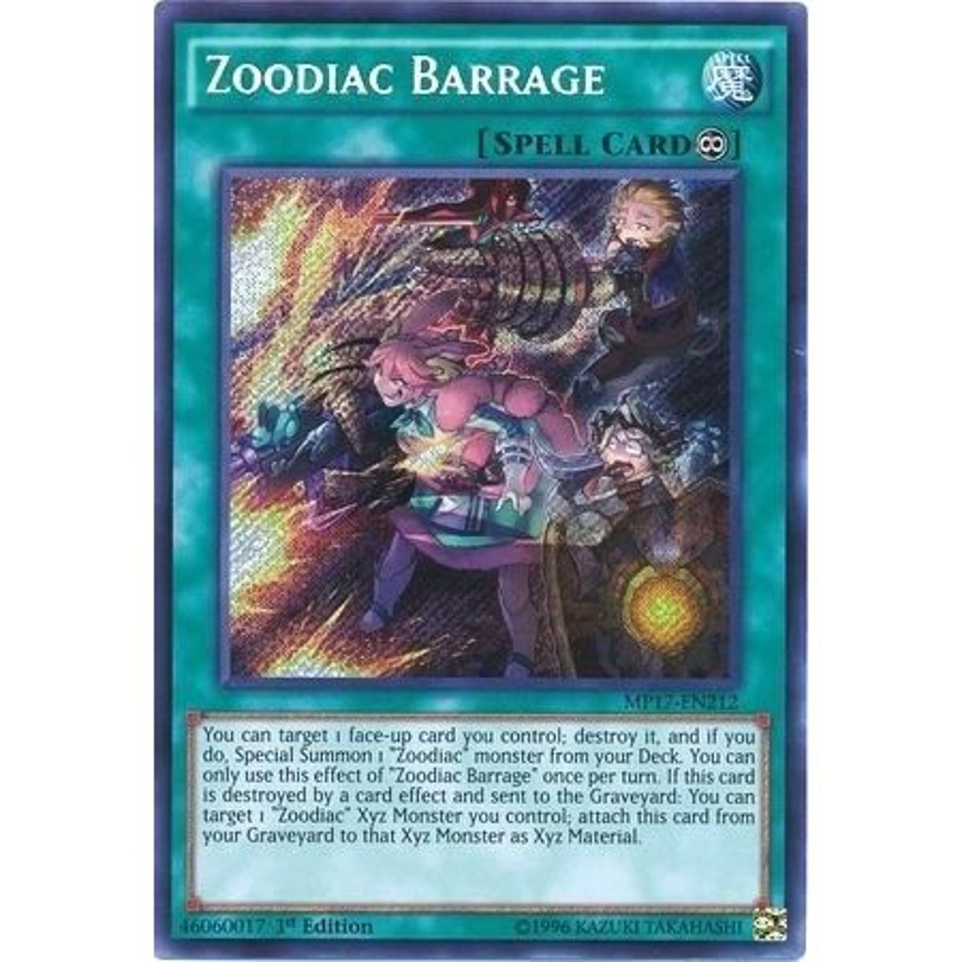 Image for Zoodiac Barrage (MP17-EN212) (MP17) - YuGiOh