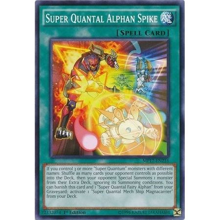 Image for Super Quantal Alphan Spike (MP17-EN216) (MP17) - YuGiOh