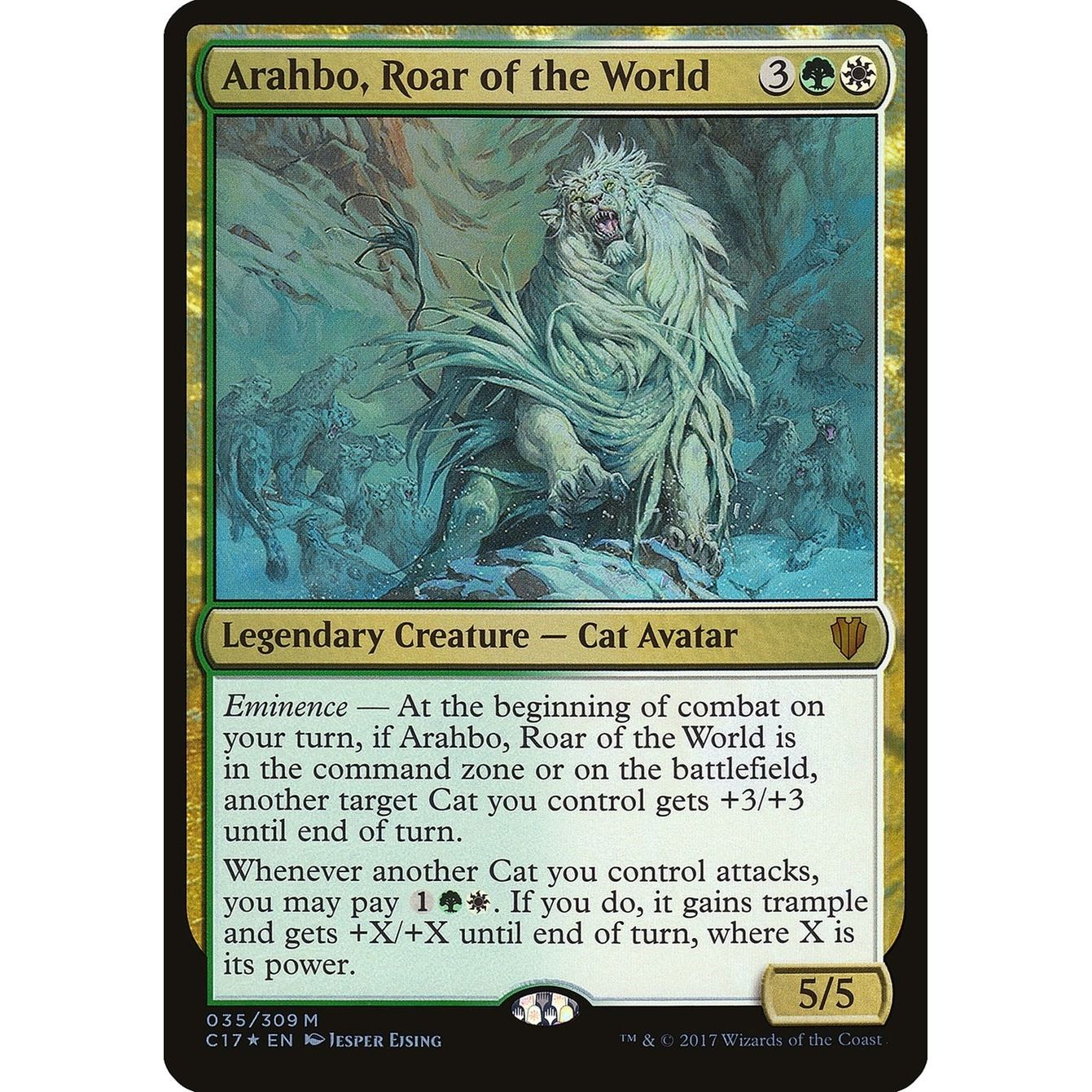 Image for Arahbo, Roar of the World (Commander 2017) (35) (OVER) - Magic: The Gathering