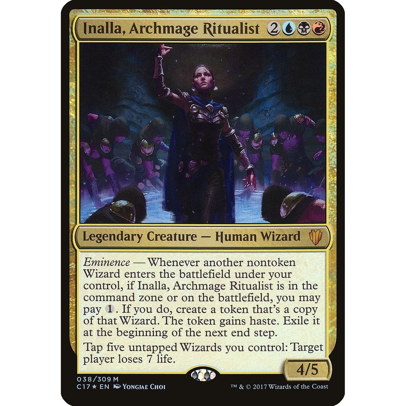 Image for Inalla, Archmage Ritualist (Commander 2017) (38) (OVER) - Magic: The Gathering