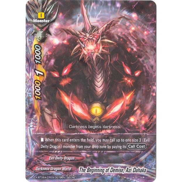 Image for The Beginning of Demise, Azi Dahaka (Secret) (X-BT02A-CP03/0079EN) (X-BT02A) - Future Card BuddyFight