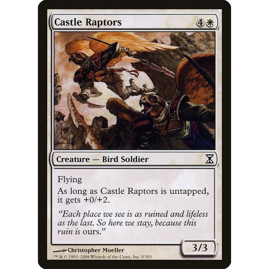 Image for Castle Raptors (5) (TSP) - Magic: The Gathering