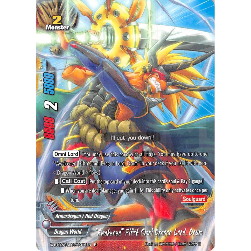 Image for "Awakened" Fifth Omni Dragon Lord, Drum (X-BT02A-SS01/0016EN) (X-BT02A) - Future Card BuddyFight
