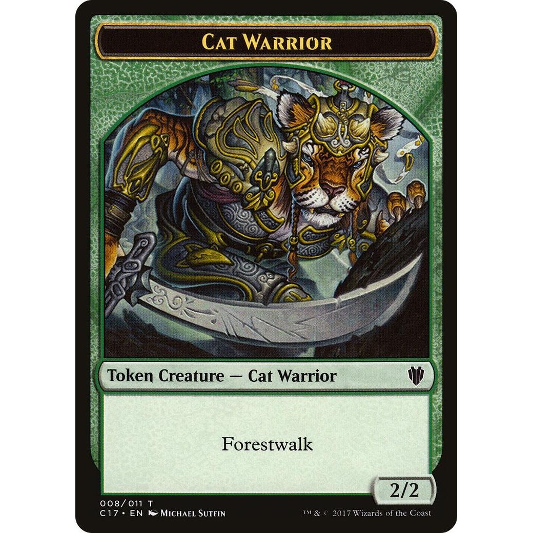 Image for Cat Warrior // Rat Double-Sided Token (8 // 3) (C17) - Magic: The Gathering