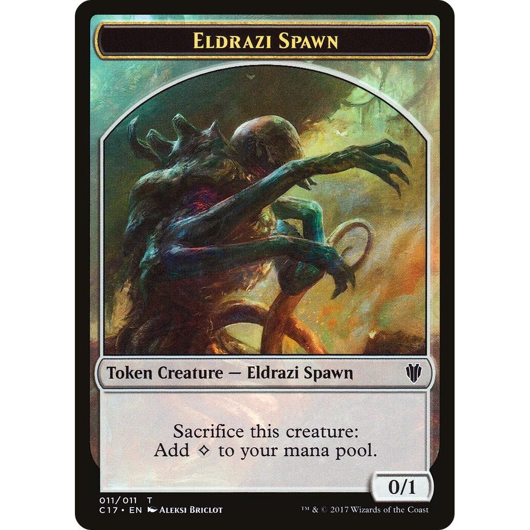 Image for Eldrazi Spawn // Vampire Double-Sided Token (11 // 4) (C17) - Magic: The Gathering