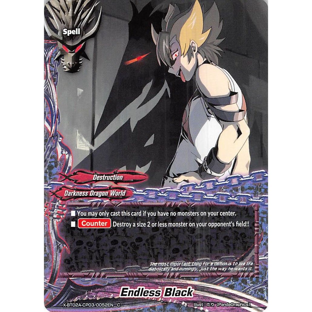 Image for Endless Black (X-BT02A-CP03/0052EN) (X-BT02A) - Future Card BuddyFight