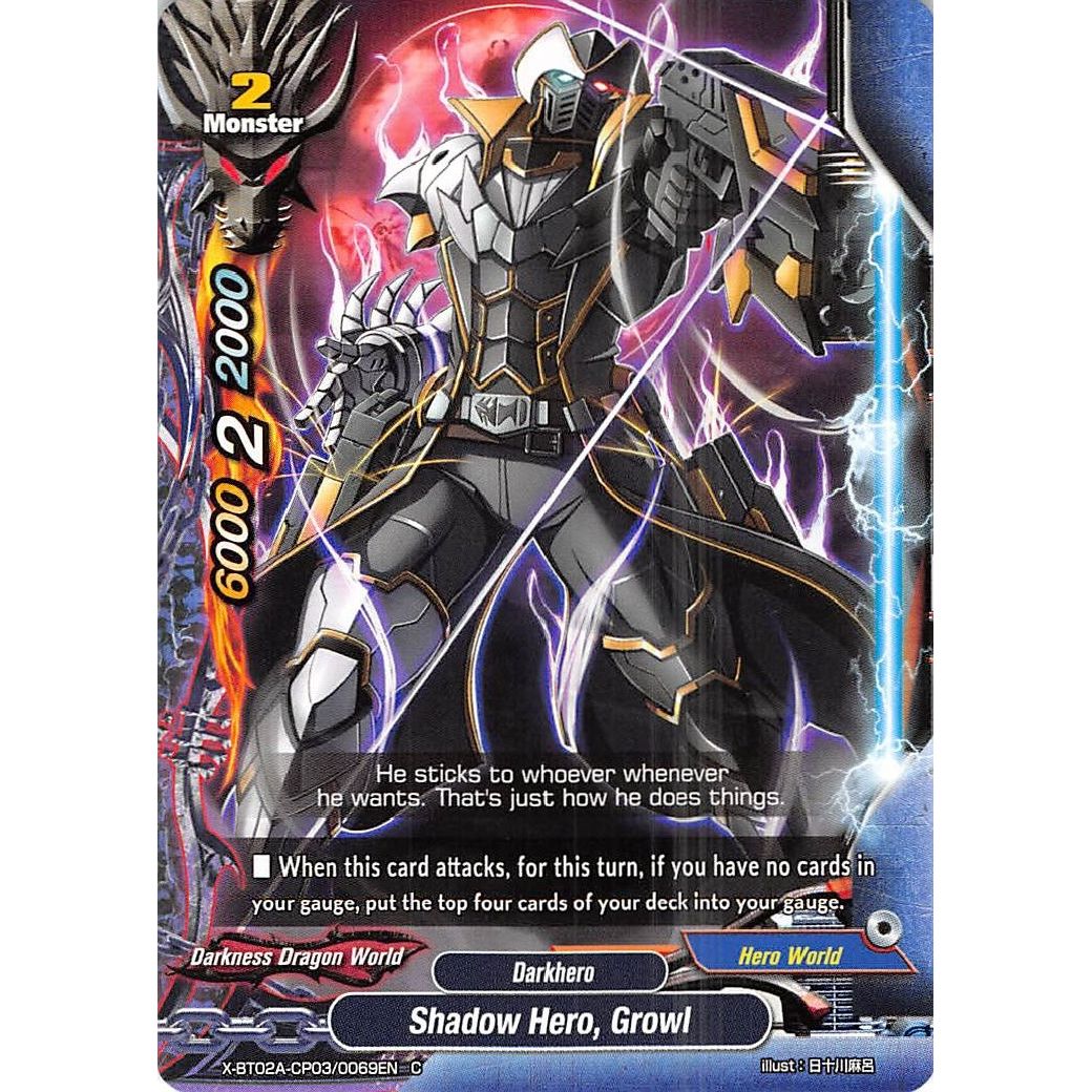 Image for Shadow Hero, Growl (X-BT02A-CP03/0069EN) (X-BT02A) - Future Card BuddyFight