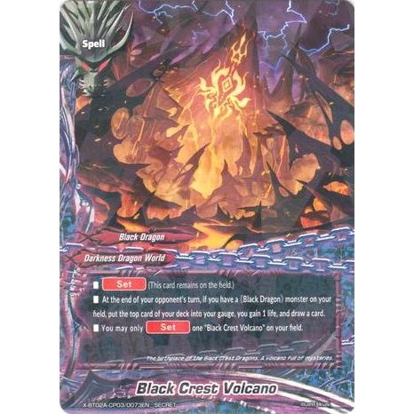 Image for Black Crest Volcano (Secret RRR Foil) (X-BT02A-CP03/0073EN) (X-BT02A) - Future Card BuddyFight