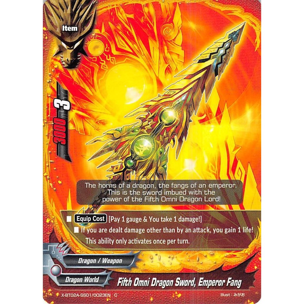 Image for Fifth Omni Dragon Sword, Emperor Fang (X-BT02A-SS01/0023EN) (X-BT02A) - Future Card BuddyFight
