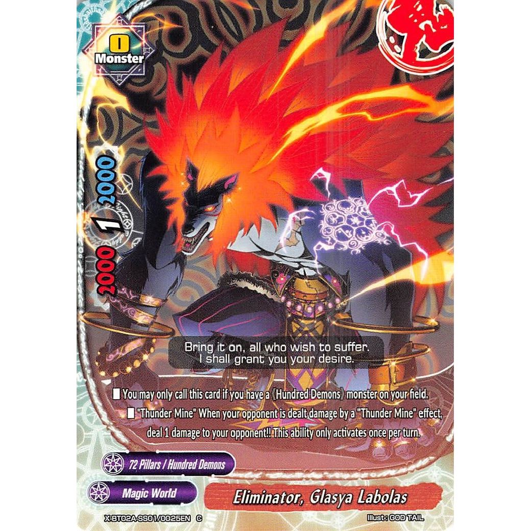 Image for Eliminator, Glasya Labolas (X-BT02A-SS01/0025EN) (X-BT02A) - Future Card BuddyFight