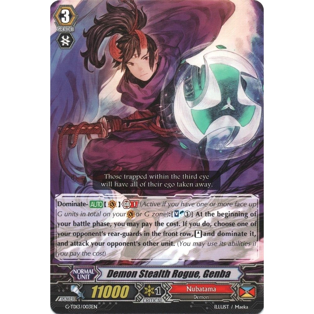 Image for Demon Stealth Rogue, Genba (G-TD13/003EN) (G-TD13) - Cardfight Vanguard