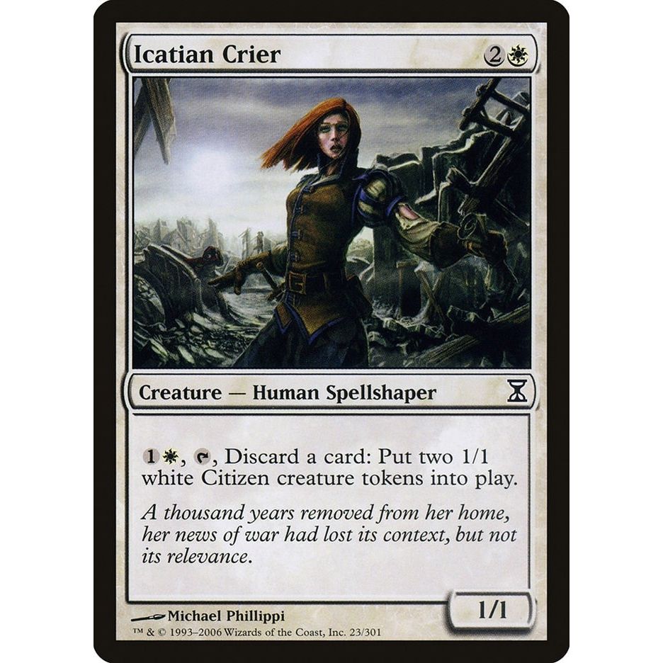Image for Icatian Crier (23) (TSP) - Magic: The Gathering